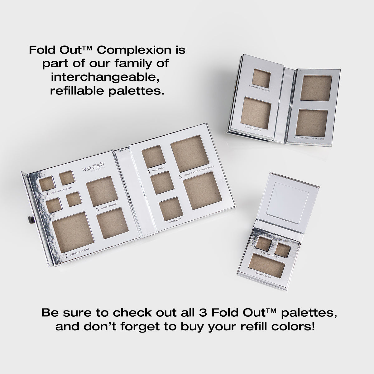Fold Out Complexion® Empty Refillable Palette