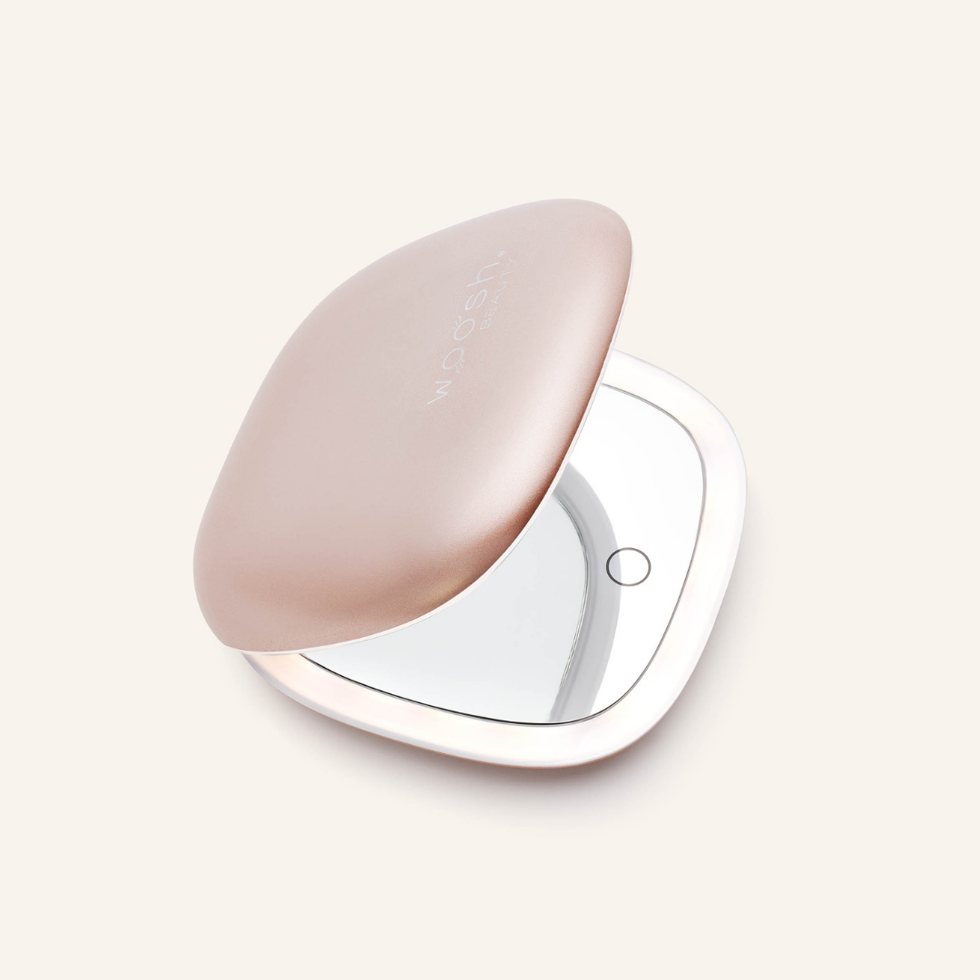 Image of mirror slightly open showing button