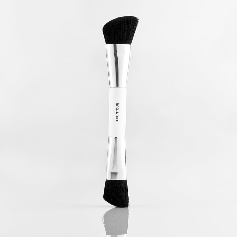 the dual ended essential contour brush with one end to highlight and one end to contour
