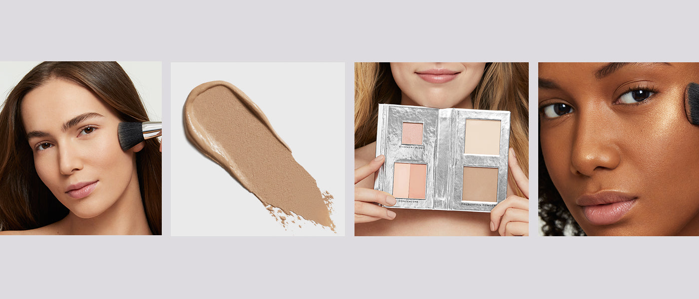 How Andrea applies the Fold Out Complexion palette