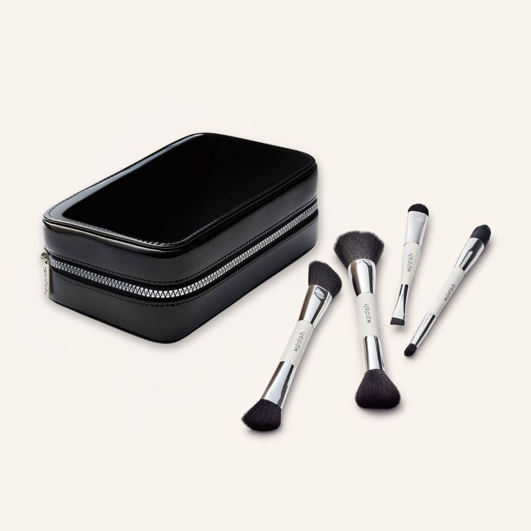 The Fold Out® Case + Essential Brush Set