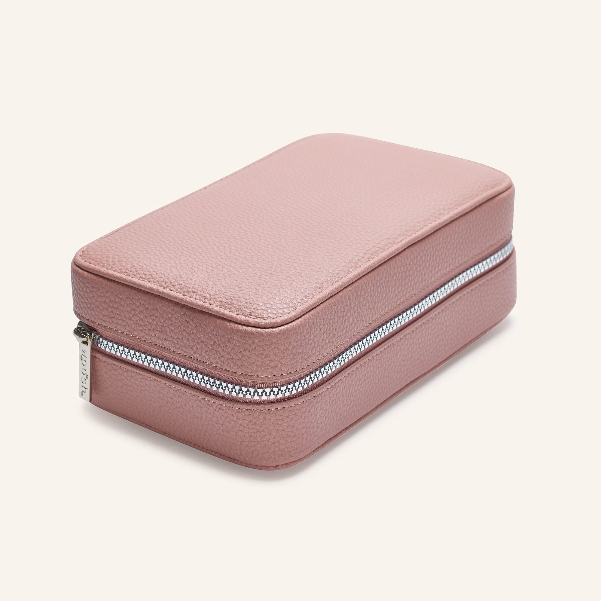 Our new fold out case in shade mauve closed