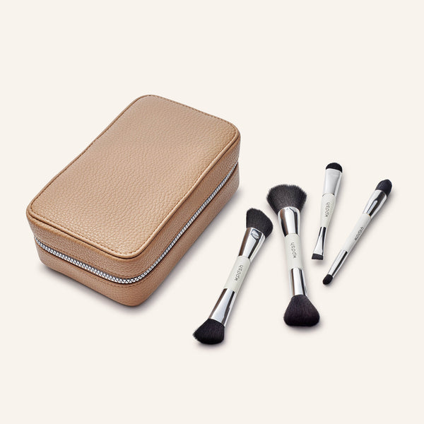 メイク道具・化粧小物 OWN 5 Brushes & Makeup Brush case 24WB1665_Fold_Out_Face_Tan_Ess