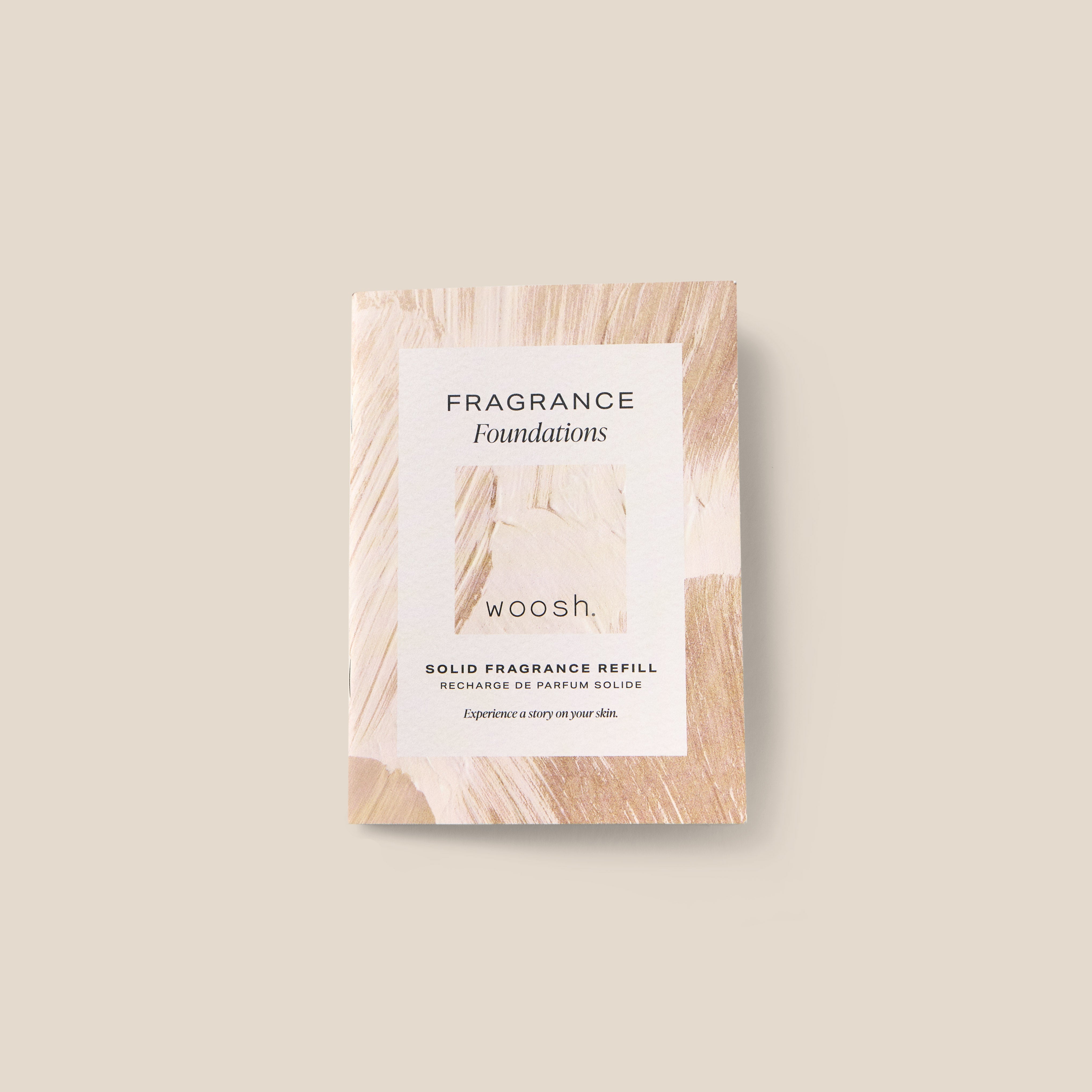 image of fragrance brochure that has pull and smell tabs