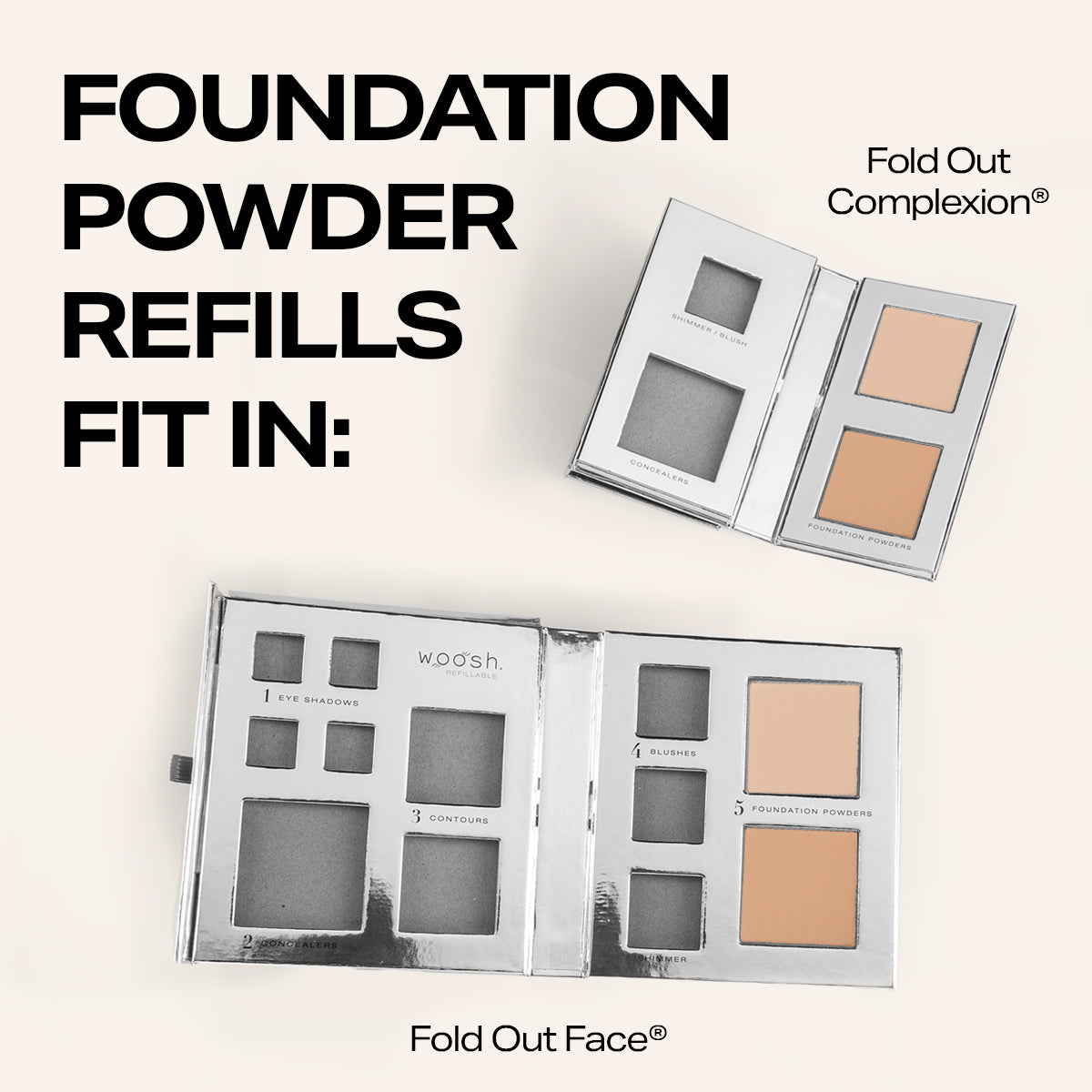 ☺︎ページ　フォーム　リキッド　パウダー Fold Out® Foundation Powder Refill