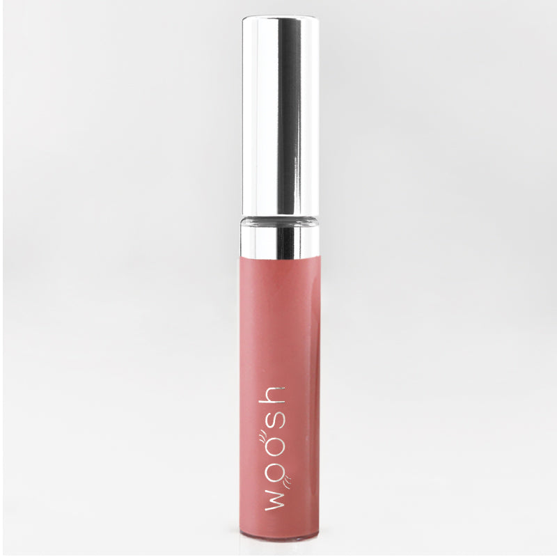 Vegan, Shea Butter, moisturizing Woosh Beauty Spin-On Lip gloss in the shade beige natural