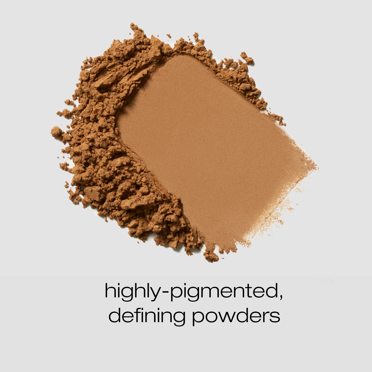 Spread of the espresso martini contour powder and described as highly pigmented, defining powders