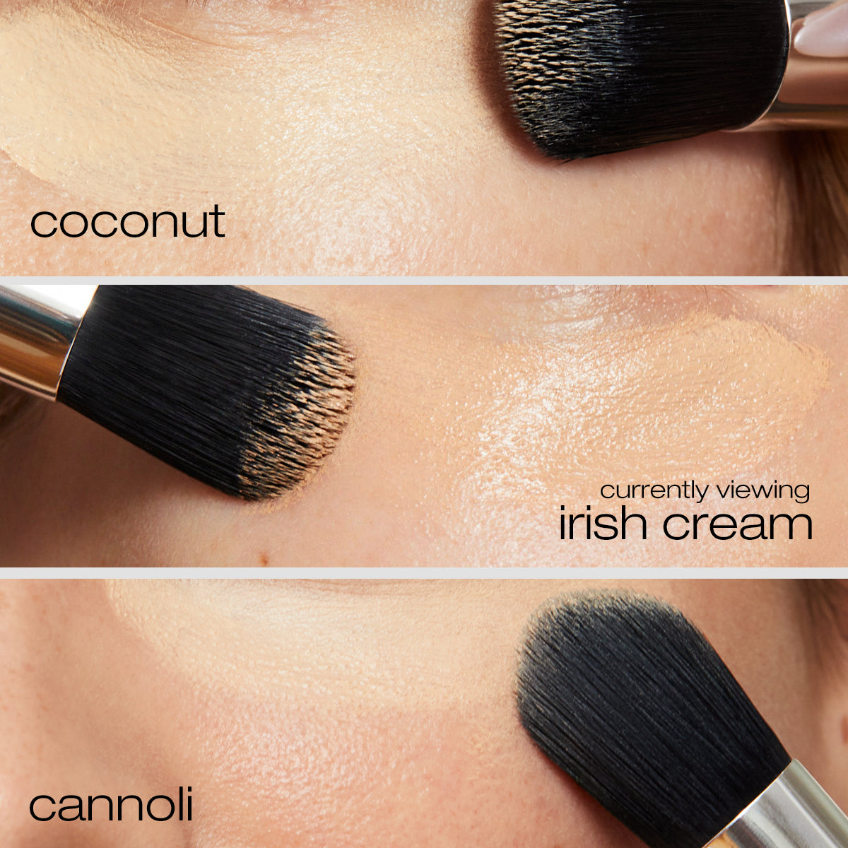 Coconut, irish cream, and cannoli concealer refill covering undereyes