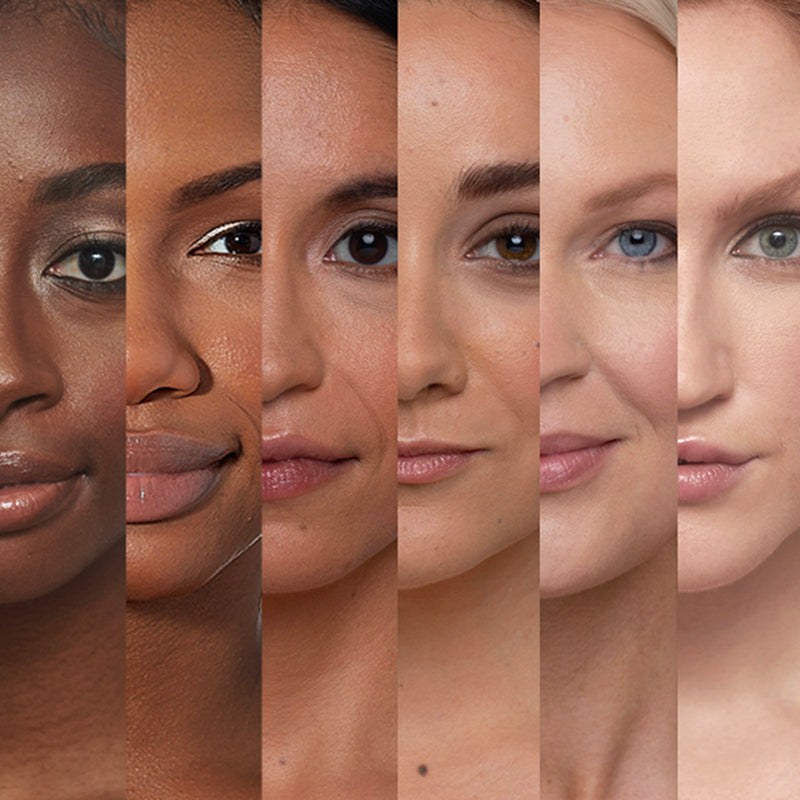 Visual of different skin tones to help you determine your palette number